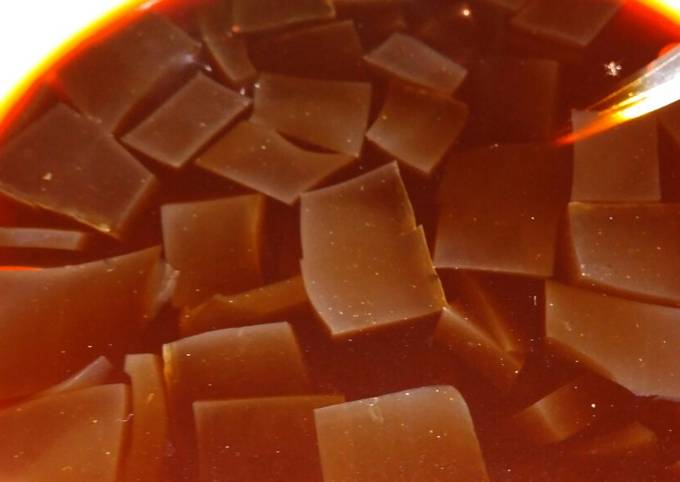 Es cincau gula merah foto resep utama