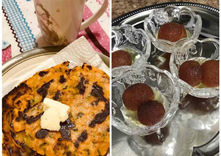 How to Make Ultimate Makki ki roti with hot gulab jamun