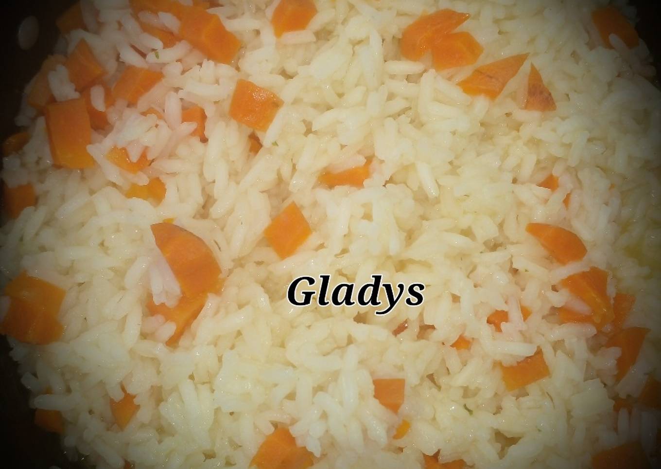 Arroz blanco 🍚 con zanahoria 🥕