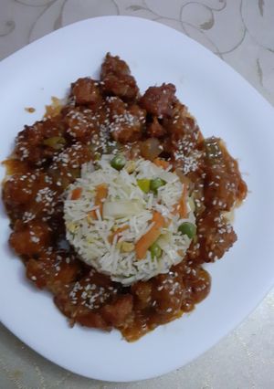 A picture of Chinese Chicken Manchurian.