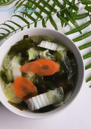 Foto resep Sup Rumput Laut Hijau