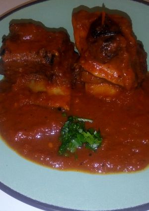 A picture of Short ribs sauce.