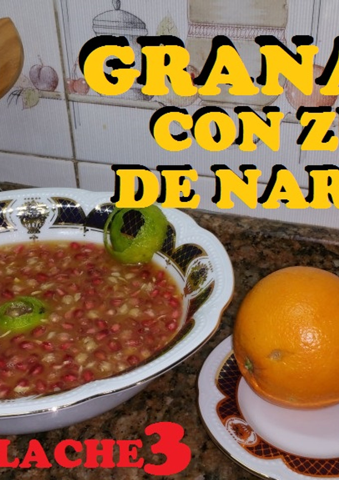 Una foto de Granadas con zumo de naranja