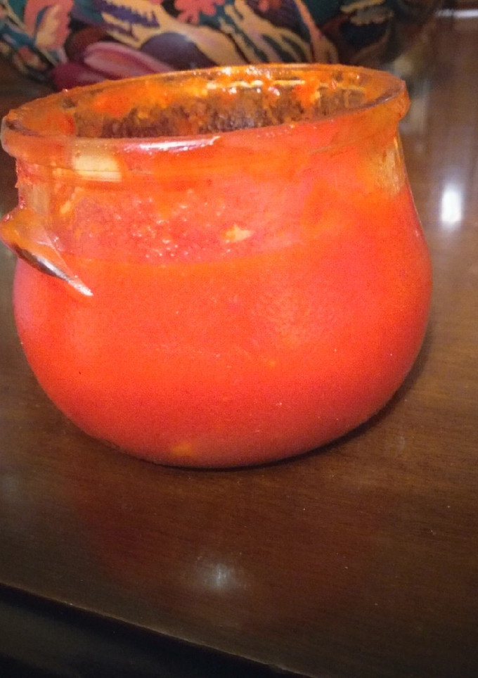 Una foto de Mermelada de pimientos rojos