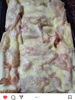 Una foto de Panqueques de carne y de jamón y queso🤤