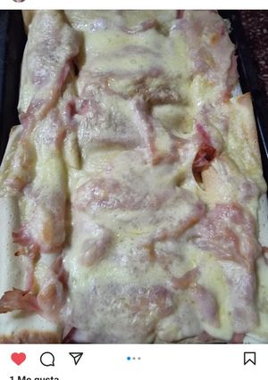 Una foto de Panqueques de carne y de jamón y queso🤤