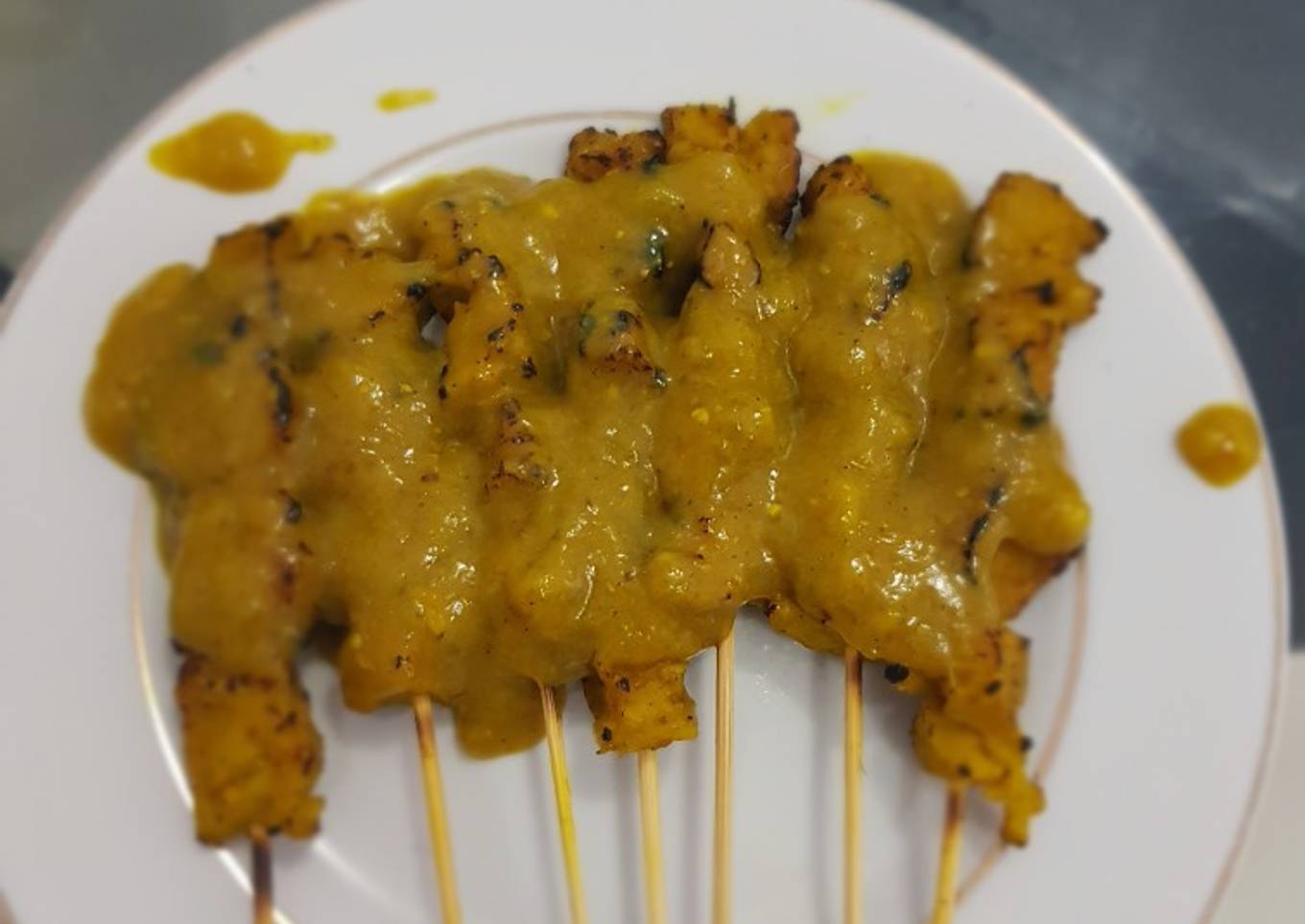 Sate Padang Vegetarian (daging palsu)