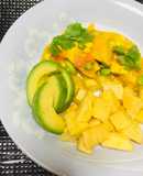 Pechuga de Pollo al Curry con Papas al Horno !