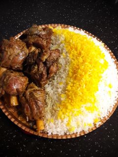 عکسی از دستور چلو گوشت