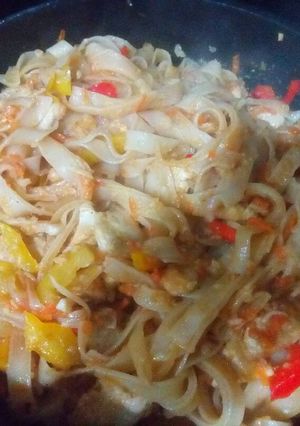 صورة لوصفة شعيرية الأرز بالدجاج و الخضروات