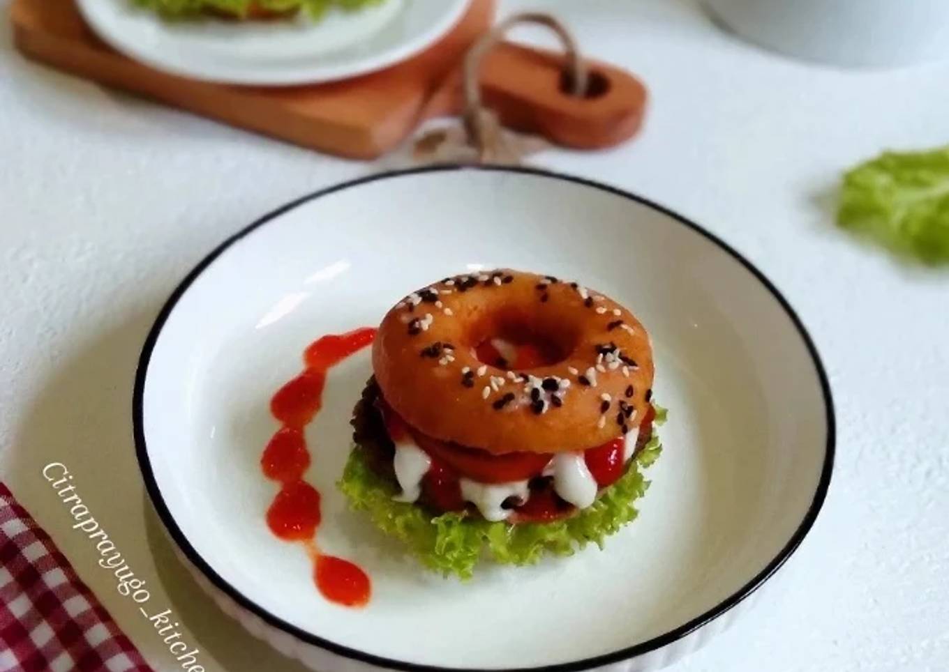 Beef Burger Donuts