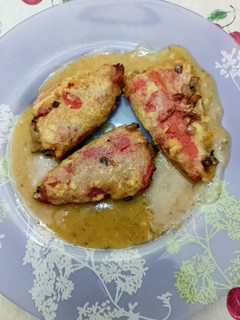 Una foto de Pimientos de piquillo rellenos de verduras
