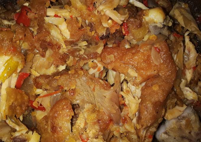 Ayam geprek home made