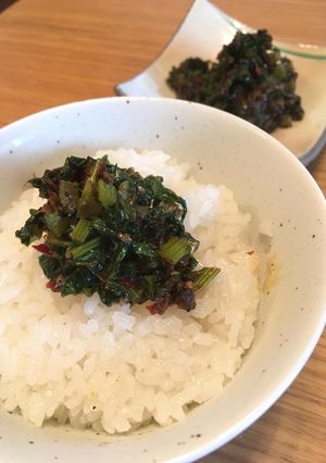A picture of Radish leaves Rice seasoning (Japanese furikake).
