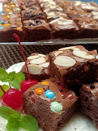 Cara Mudah Membuat Resep Fudgy brownies shiny crust yang Uenak Anti Ribet, Menggugah Selera