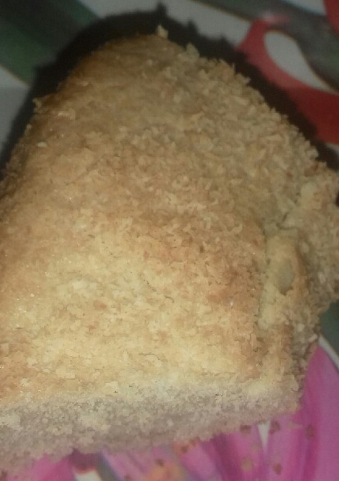 Una foto de Budín de coco y limón