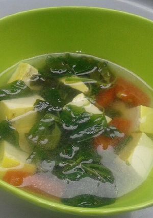 Foto resep Sayur Bening Bayam Tahu