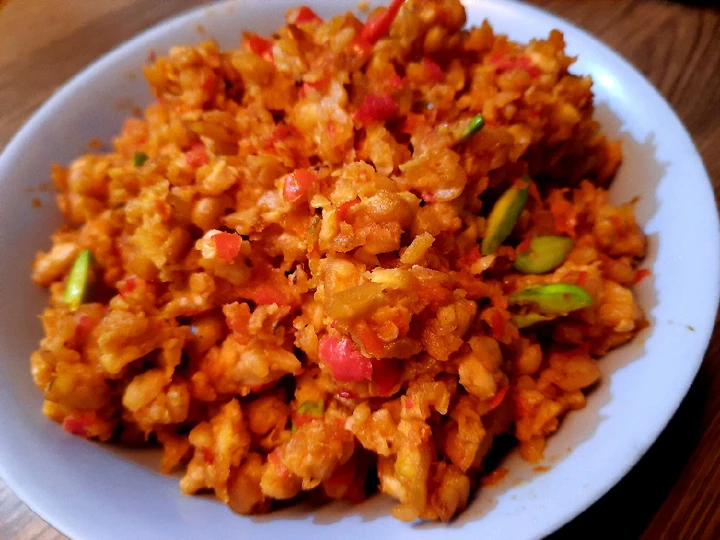 Easy Ways Make Recipes Sambal Tempe Petai the Delicious Really Delicious.