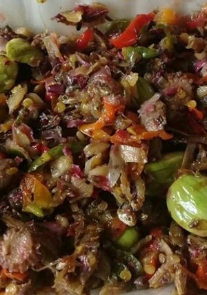 Foto resep Sambel combrang mix teri & pete