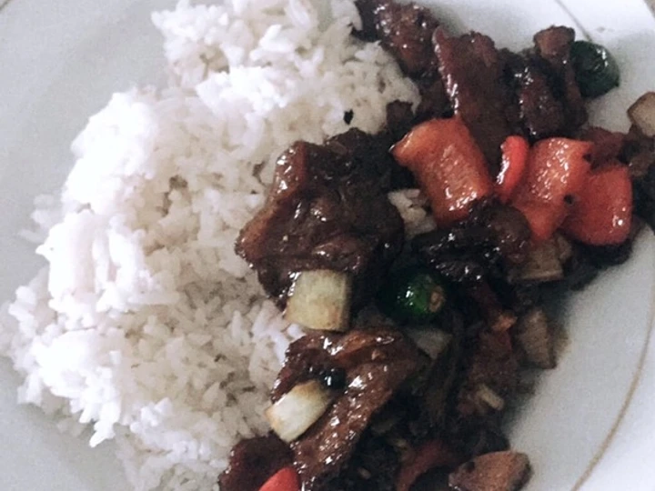 Cara Mudah Membuat Resep Nasi Sapi Lada Hitam yang Bikin Ngiler