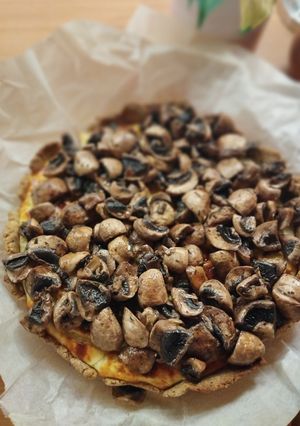 Une photo de Tarte aux champignons façon cheesecake