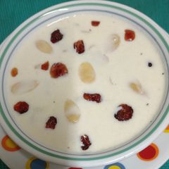 Lachedar Cranberries & Paneer Basundi A picture of Lachedar Cranberries & Paneer Basundi.