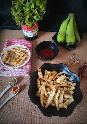 બનાના ફ્રેન્ચ ફ્રાઇસ (Banana French Fries Recipe In Gujarati) રેસીપી મુખ્ય ફોટો