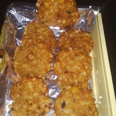 A picture of Sabudana Vada raw banana tikki.