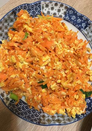 紅蘿蔔炒蛋 的食譜成品照片