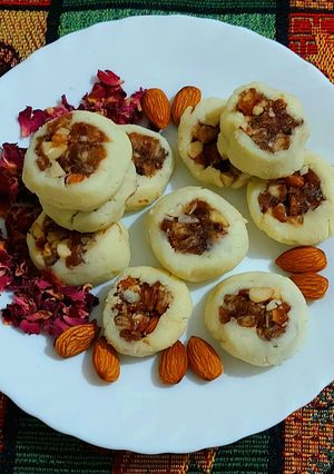 A picture of Dry-fruit Burfi Roll.