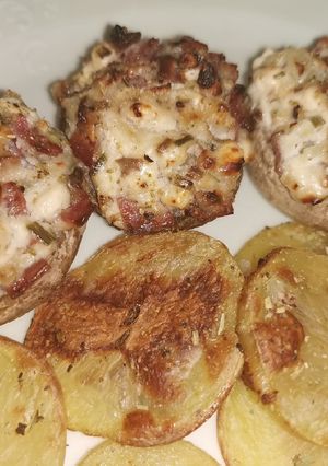 Töltött gombafejek recept fotója