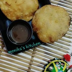 A picture of Bikaneri kachori(pyaj ki kachori).