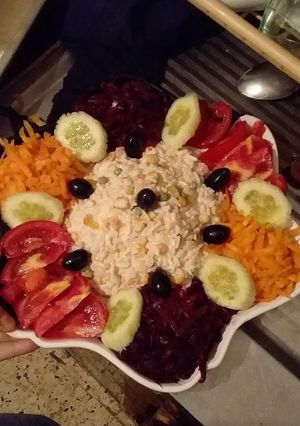 صورة لوصفة سلاطة مشكلة