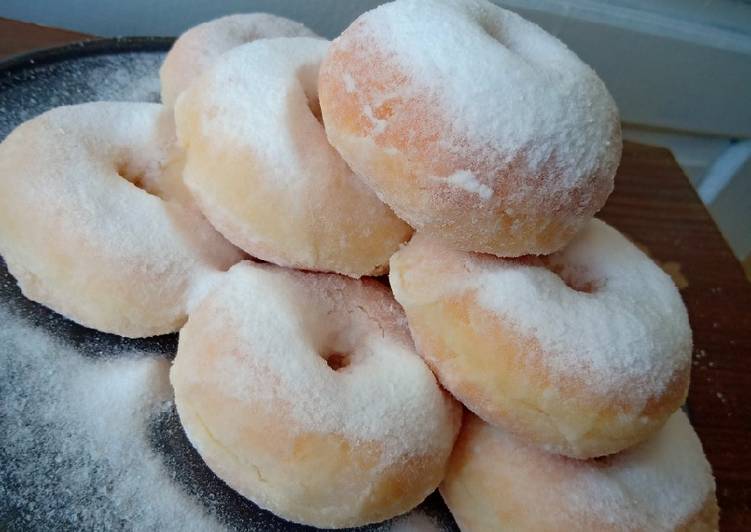 Cara Gampang Membuat Donat empuk (tanpa kentang) yang Lezat Sekali