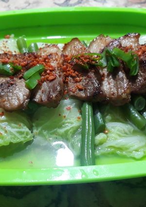 Foto resep Sawi putih rebus (edisi non halal)