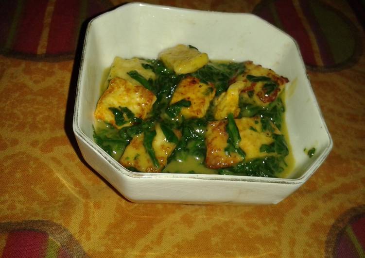 Recipe of Super Quick Spinach and paneer