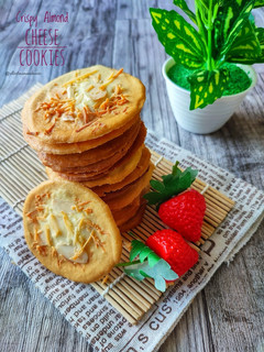 Foto resep Crispy Almond Cheese Cookies