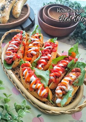Foto resep Homemade Hot Dog