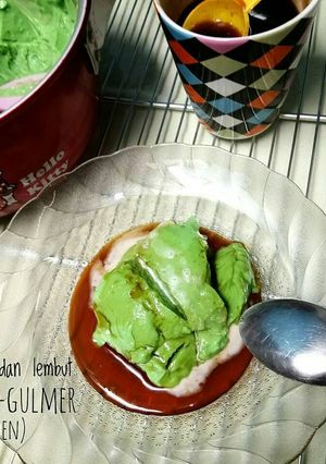 Foto resep Bubur sumsum pandan super lembut, kuah santan+gulmer