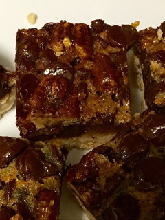 A picture of Chocolate Praline Pecan Bars.