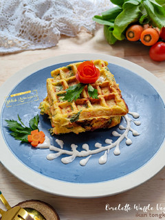 Foto resep Omelette Waffle Vegie