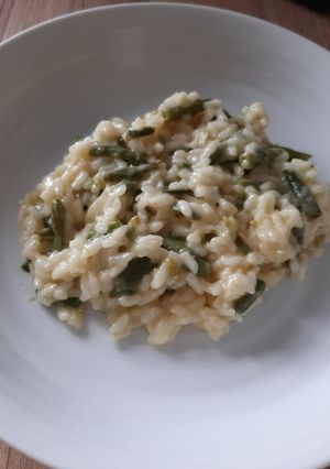 Une photo de Risotto aux haricots verts
