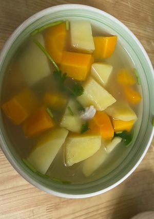 Hình của món Canh rau củ thịt băm.