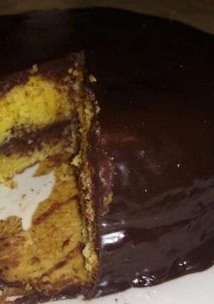 Foto principal de Tarta de naranja con cubierta de chocolate