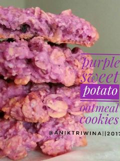 Foto resep Purple Sweet Potato Oatmeal Cookies