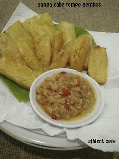 Foto resep Sanga cabe' tempe gembos / sambel tempe gembus