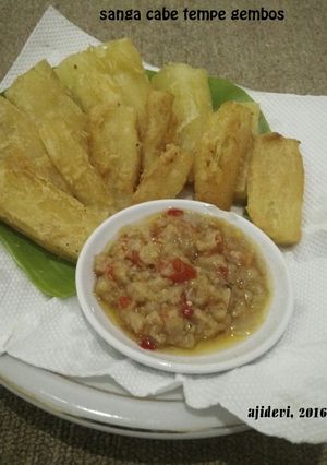 Foto resep Sanga cabe' tempe gembos / sambel tempe gembus