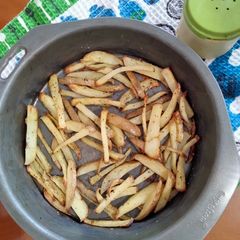 A picture of Baked french fries.