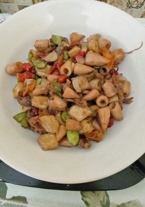 Foto resep 22. Tumis Pedas Cumi Asin Tahu Pete