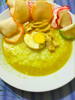 Foto resep Bubur ayam kuah kuning simpel